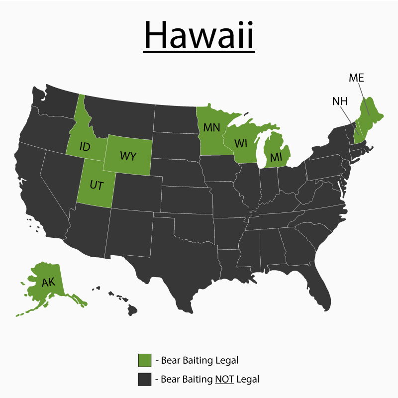 Hawaii Bear Baiting Tips Map