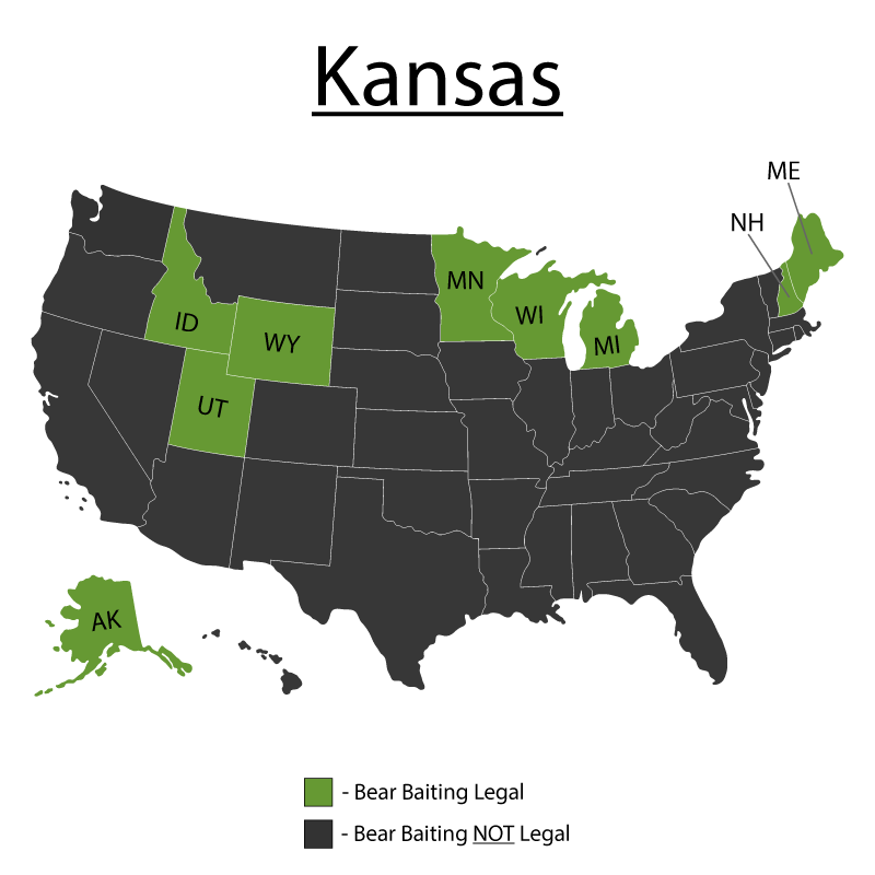 Kansas Bear Baiting Tips Map